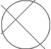 Some lines and a circle